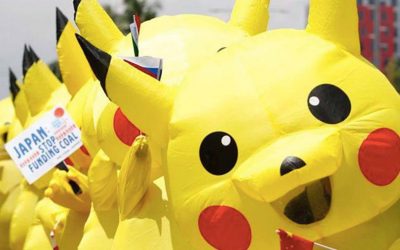 Pikachu parade protests Japan’s coal power backing in cutest way possible